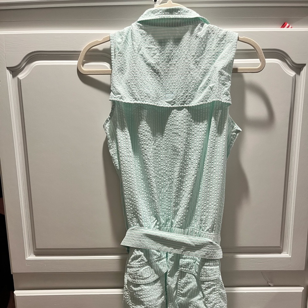 Vineyard Vines Mint and White Striped Performance Romper - Picture 5 of 7